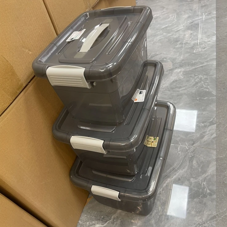 储物箱三件套收纳箱透明