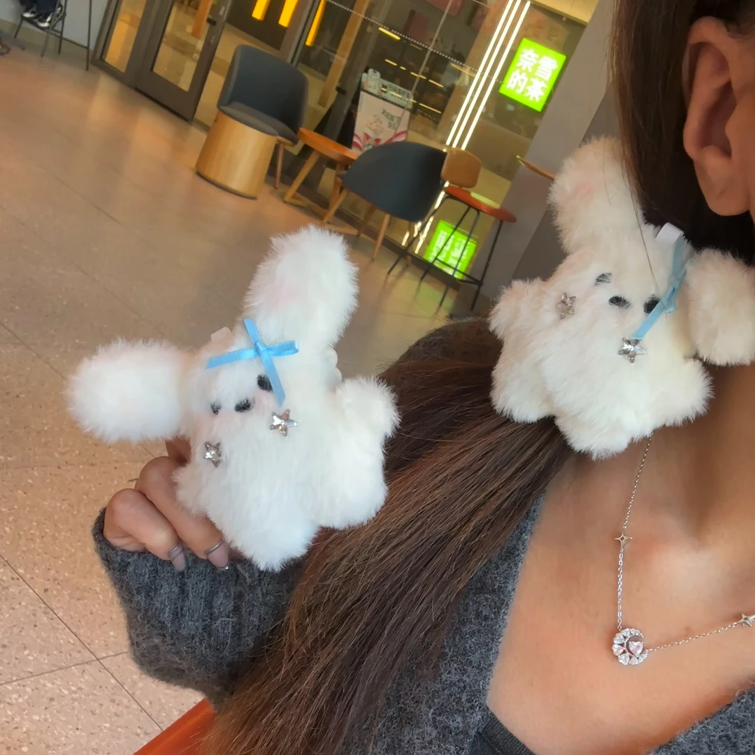 秋冬毛绒卡通发圈可爱公主风百搭头绳网红ins风百搭扎头可爱发饰