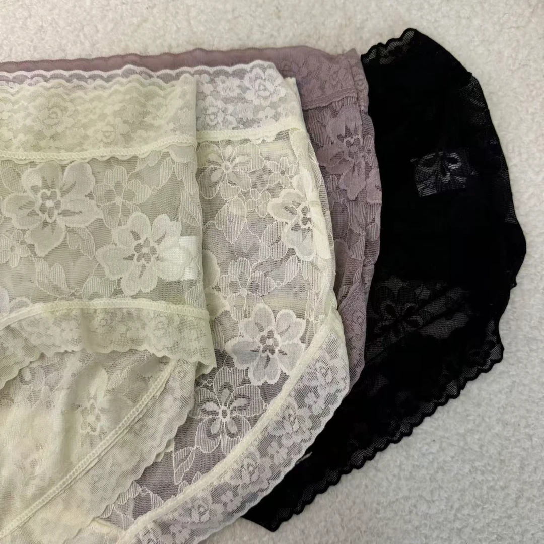 991新款女士短裤舒适蕾丝高腰时尚性感四季高弹