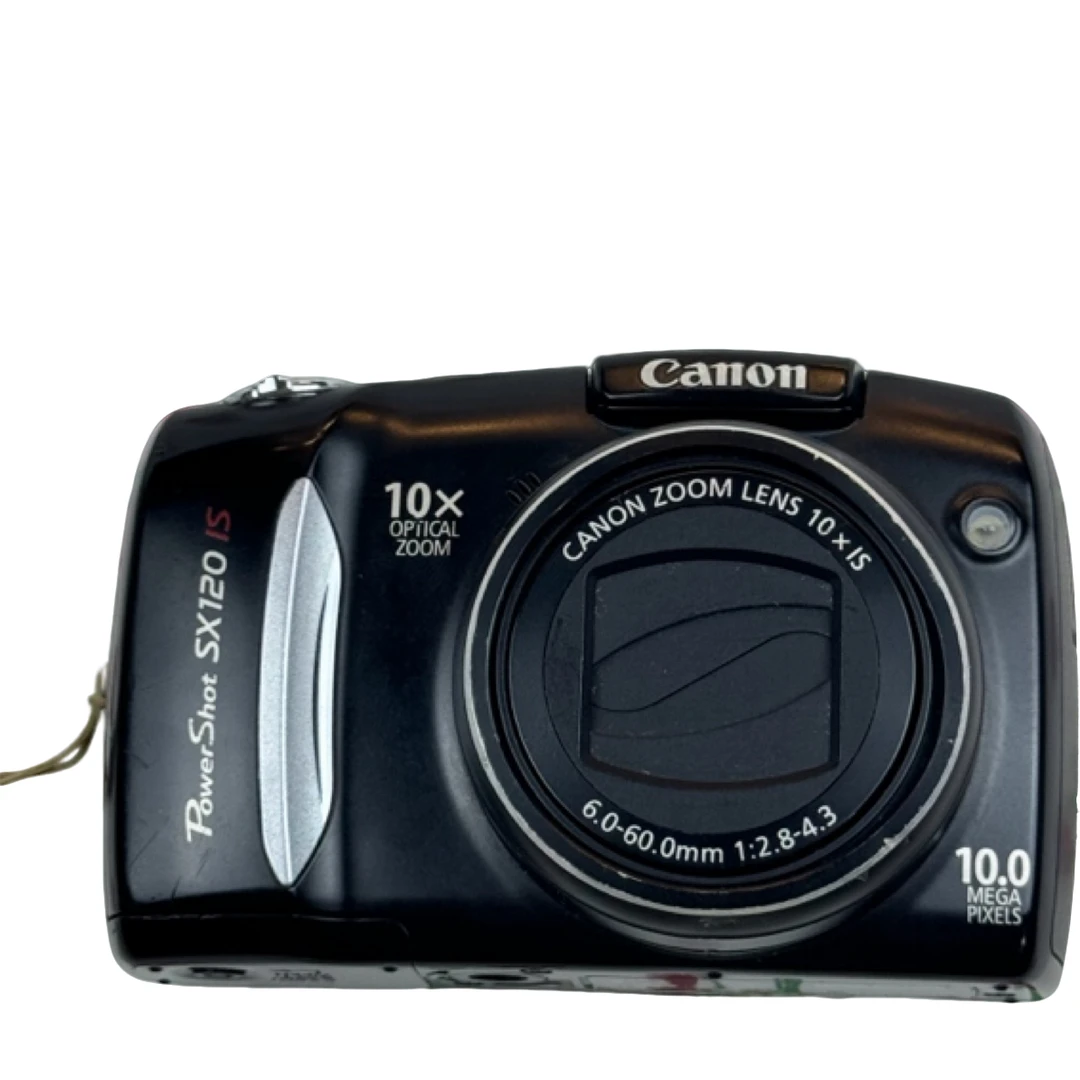 9新 Canon/佳能 sx120 黑色 复古ccd数码相机 小长焦便携