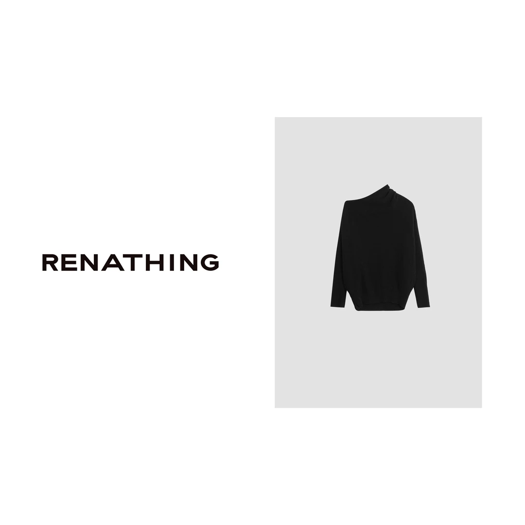 【RENATHING】慵懒不规则设计针织衫