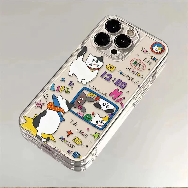 搞怪猫咪适用iphone15promax手机壳苹果13/14/12小米vivo华为oppo