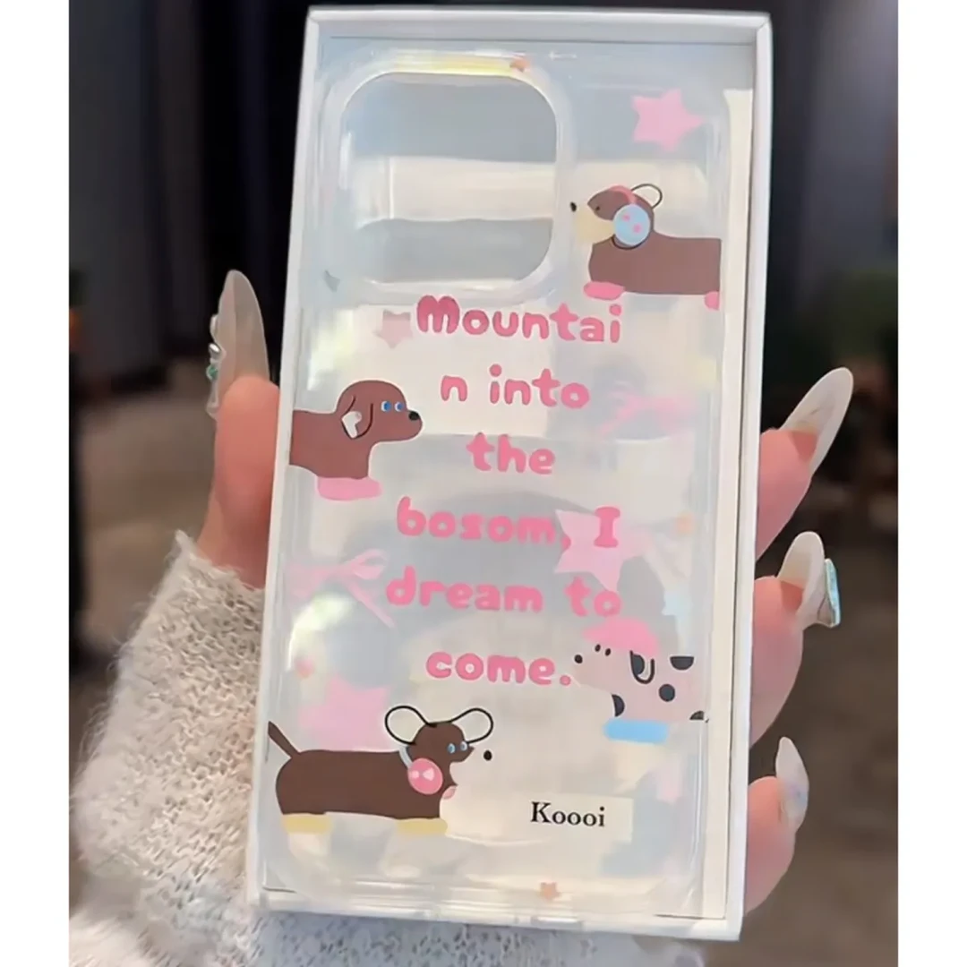 英文小狗适用iphone15promax手机壳苹果13/14/12小米vivo华为oppo