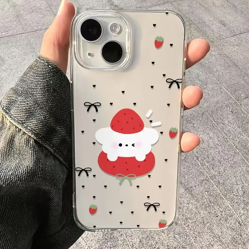 夹心小兔适用iphone15promax手机壳苹果13/14/12小米vivo华为oppo