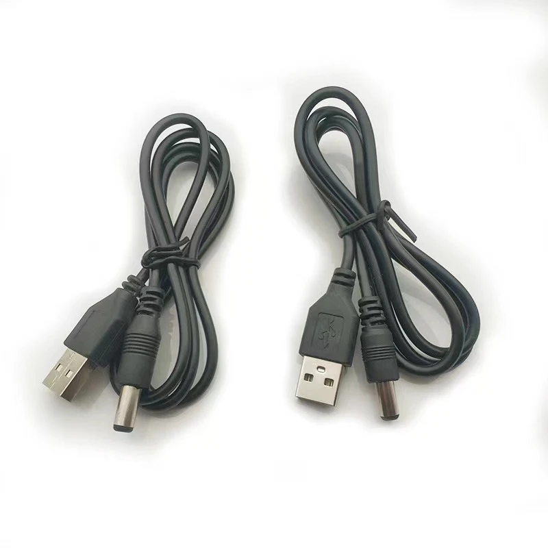 DC5.5 2.1USB线 5.5mm圆头usb线