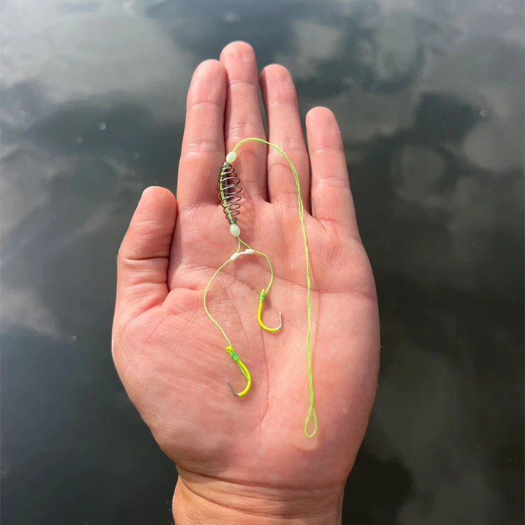 带弹簧鲢鳙双钩带倒刺