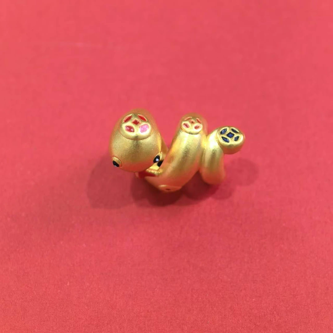 足金999金钱卷卷蛇（配件)-JFX1298