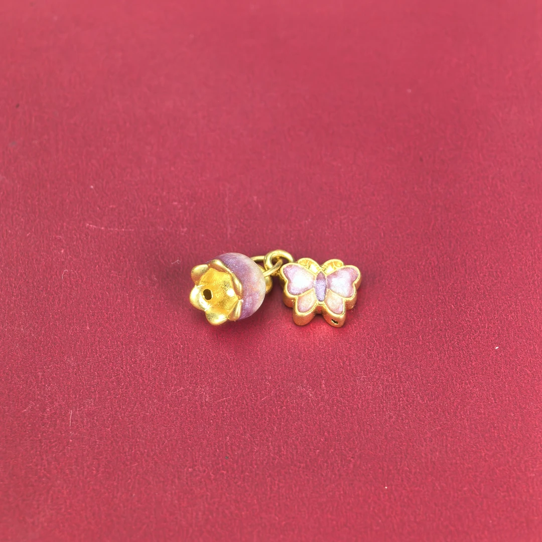 足金999蝶恋花（配件)-JFX1270