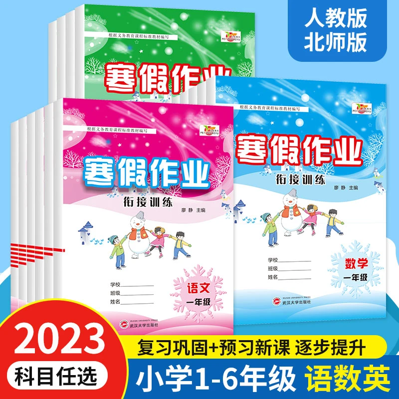 2024新版培优小状元寒假作业小学生一年级二三年级上册寒假衔接人