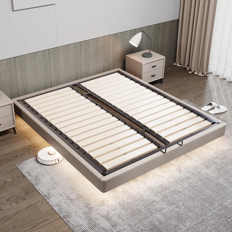 浪雄榻榻米排骨架松木床家用经济型主卧简约无床头可定制尺寸的床