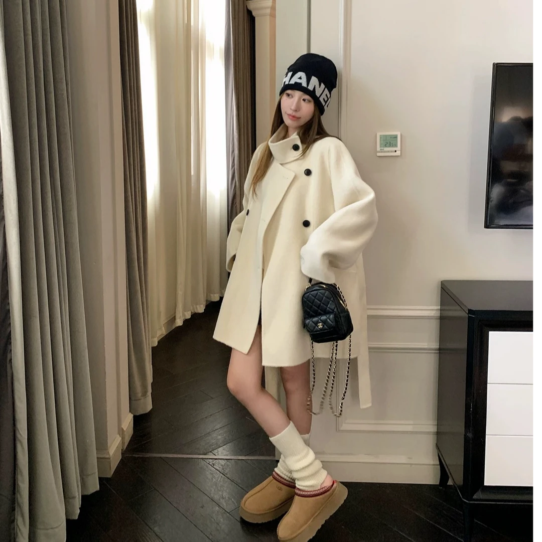 【YY家】2024秋冬外套女大衣加厚高级感韩版短外套