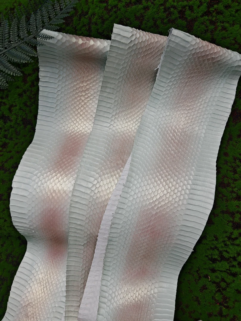 蛇皮项圈手机壳蛇纹表带料子天然蛇皮手工diy彩色皮具