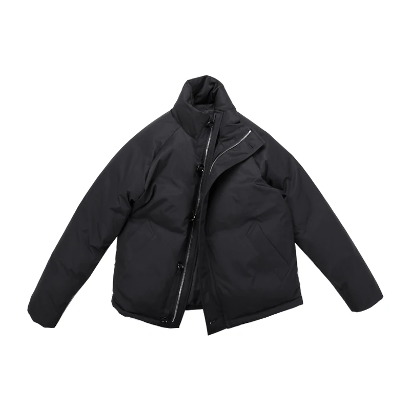 高档90白鹅绒夹克Teflon三防面料羽绒服男士休闲保暖立领冬季百搭