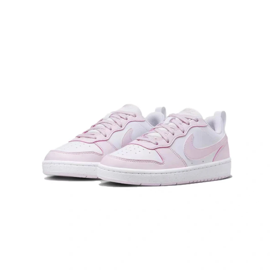 【爆款】Nike耐克经典女款(GS)樱花白粉运动低帮休闲板鞋DV5456-105