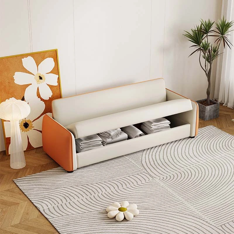 北欧储物沙发小户型科技布出租房简约小客厅单人双人三人简易房间