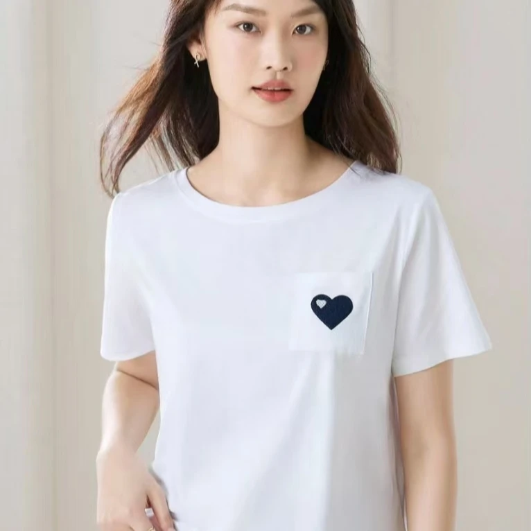 夏季女款圆领休闲短袖033