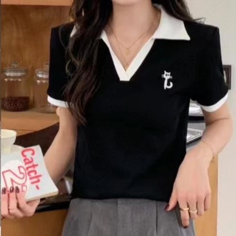 夏季时尚女短袖9201