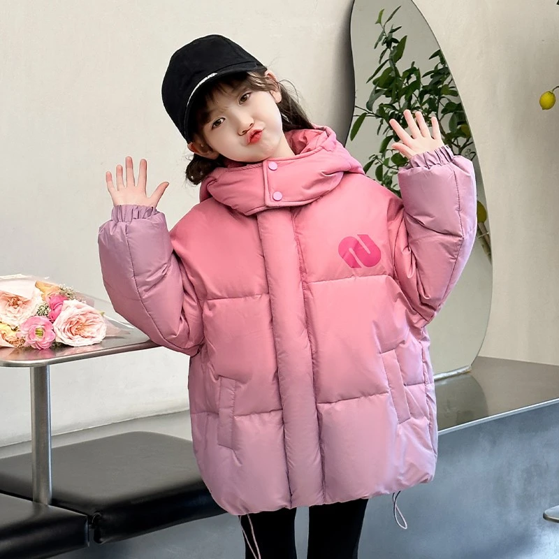 女童棉服2023冬季新款洋气大儿童冬装加厚棉衣中长款保暖棉袄