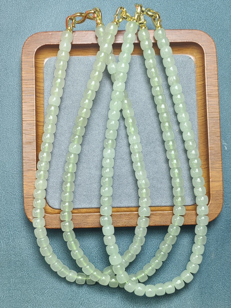 天然东陵玉项链多样性发货拍一发