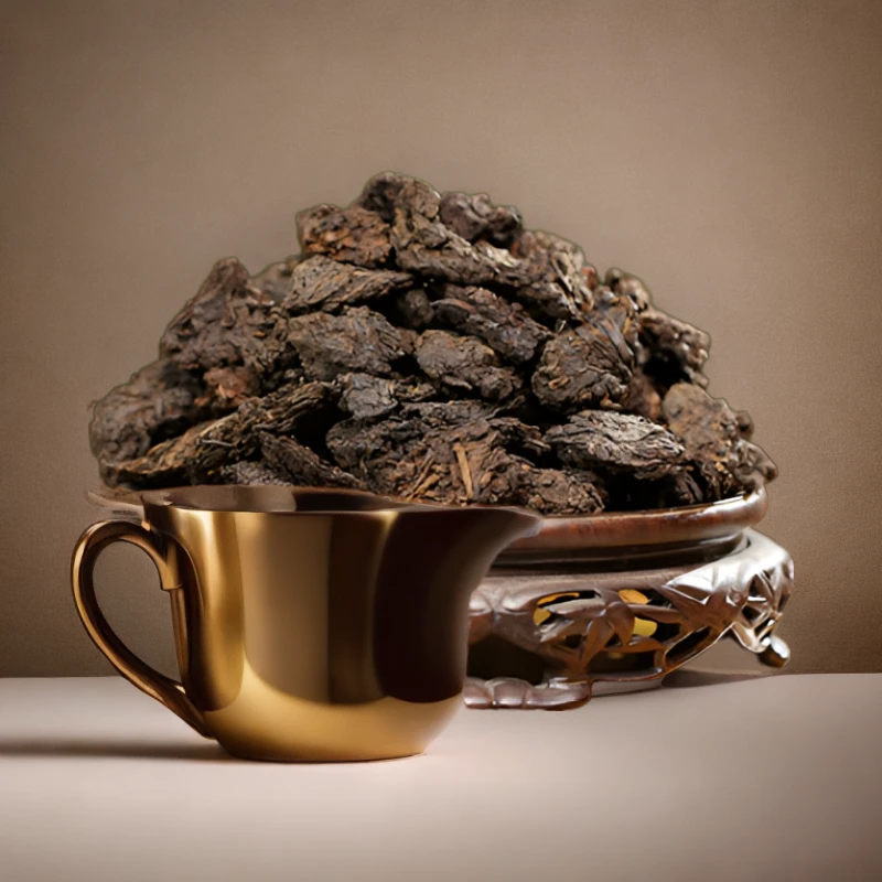 国艳老茶头100克/盒勐海布朗古树散茶熟茶普洱茶 包邮