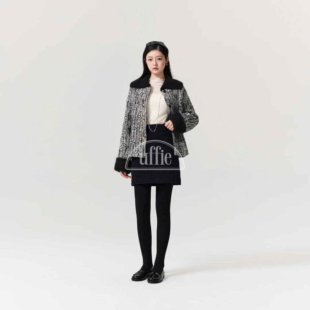 UFFIE于绘 芝麻贝果毛呢外套