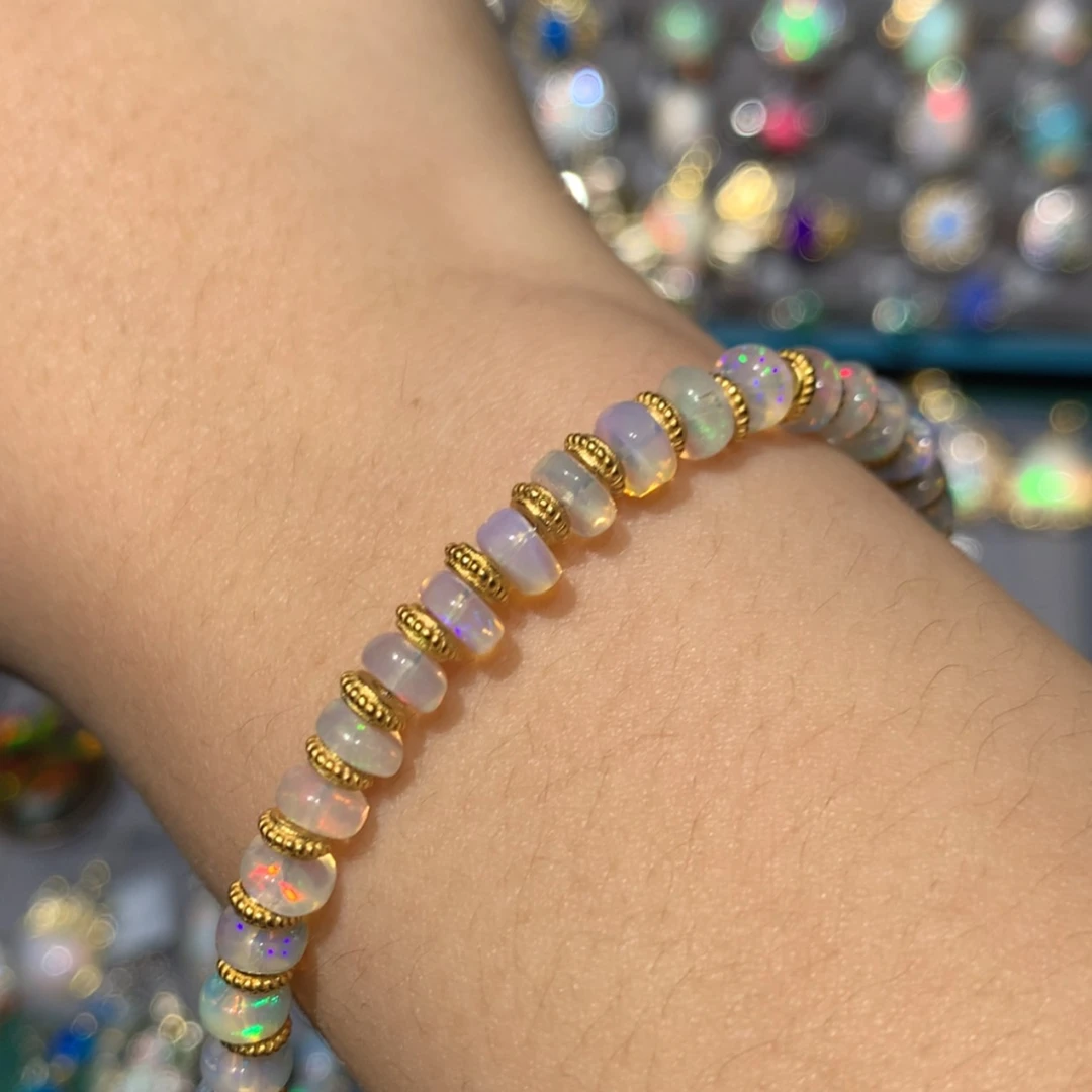 【闪购商品】欧泊K福利手链银S925镶嵌