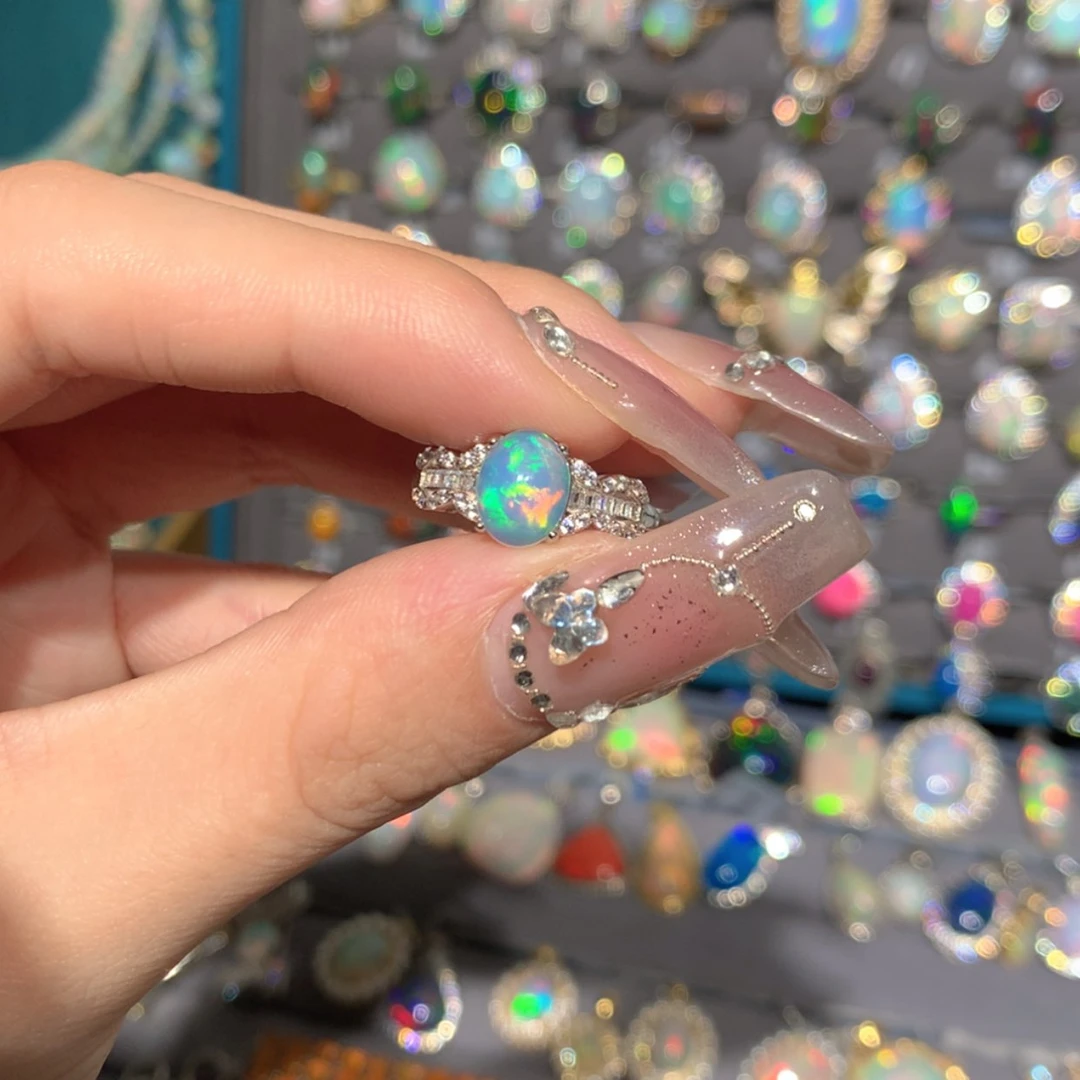 【闪购商品】欧泊戒指一一x银S925镶嵌