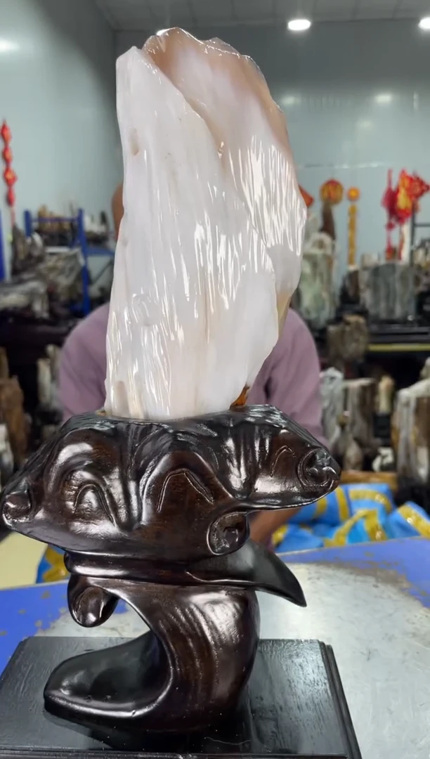 【闪购商品】硅化玉摆件未镶嵌56