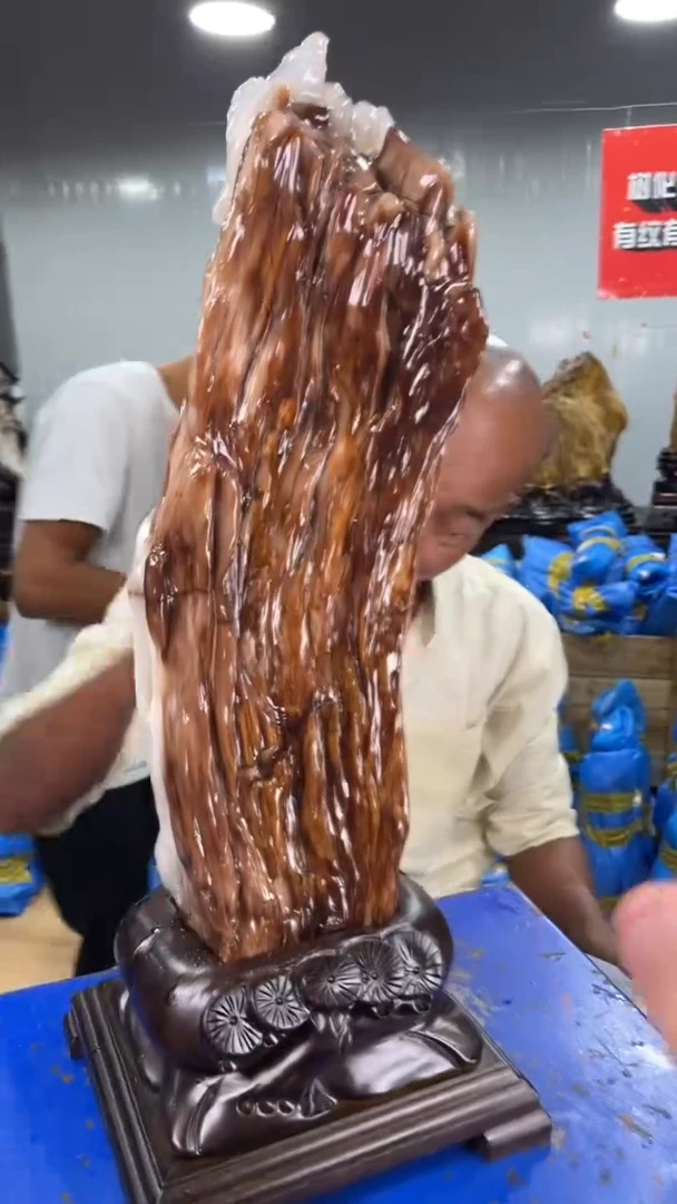 【闪购商品】硅化玉摆件未镶嵌66