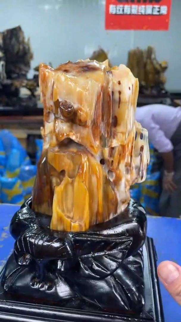 【闪购商品】硅化玉摆件未镶嵌58