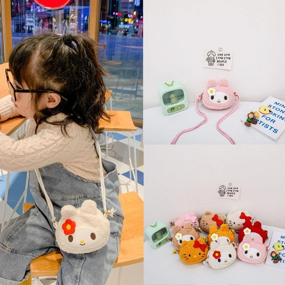 新年兔子包包儿童2021新款卡通毛绒女童斜挎包可爱宝宝小背包冬季