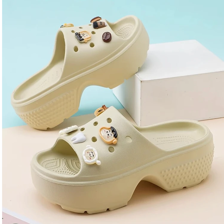 拖鞋女2024新款夏季厚底外穿防滑凉鞋增高软底居家休闲沙滩凉拖