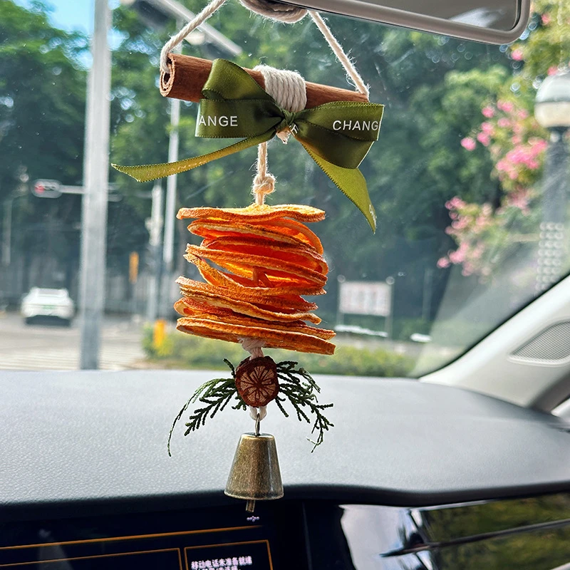 【慕纯推荐】手工diy装饰团建天然橙子挂件干花汽车挂饰圣诞礼品L