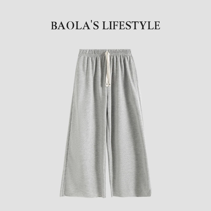 苏打裤【高定】韩系简约复古夏季女童运动时尚垂感休闲裤-LX134