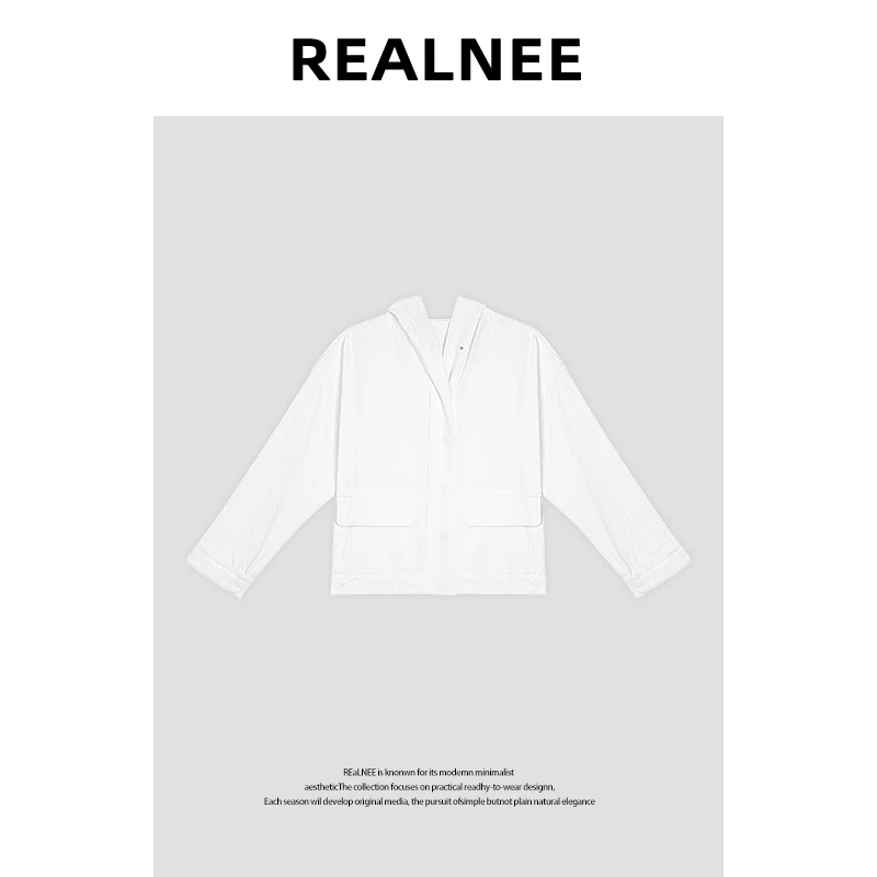 LP家【白鹭湾】“天丝+亚麻”极简舒适百搭连帽外套RLMMY4WT02310