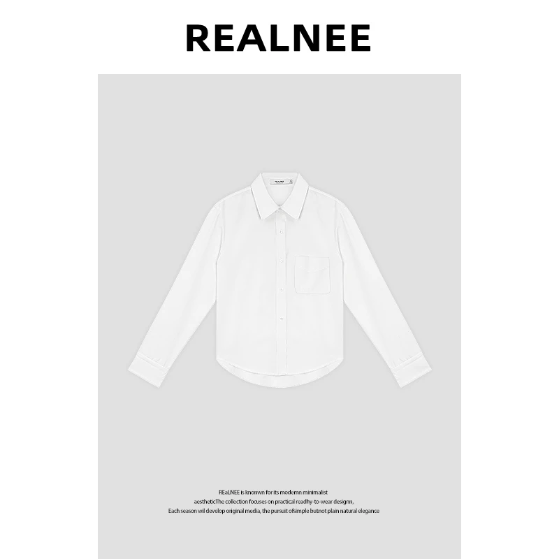 【斯卡蒂】“醋酸衬衫”极简休闲百搭长袖翻领衬衫 RLMMY4CS04268