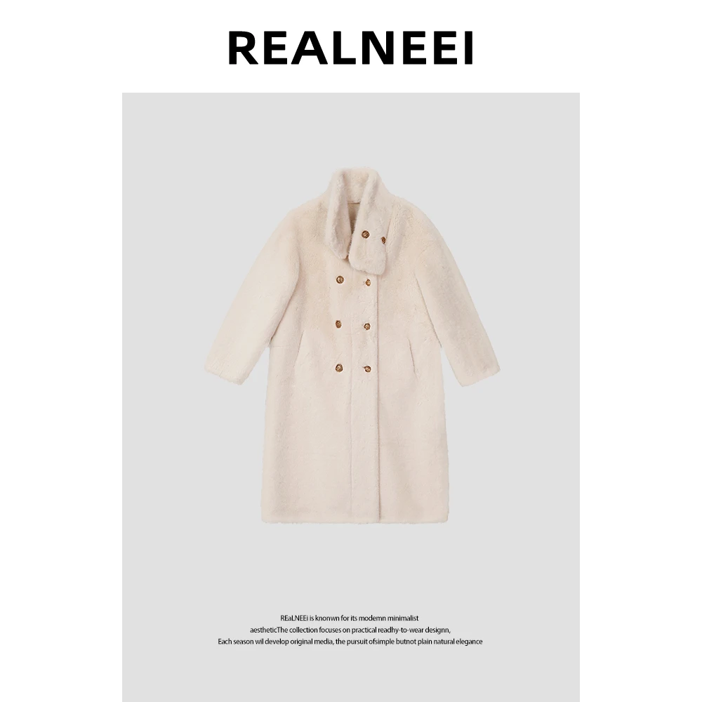 【圣多米尼】"毛毛外套"高品质重磅肤感保暖皮毛一体外套大衣X2022