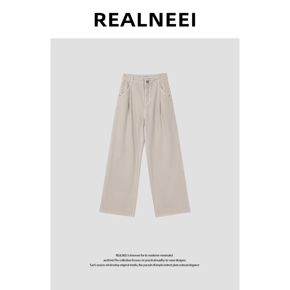 【立冬暖阳】“进口棉”高品质松弛感百搭高密绒柔顺直筒牛仔裤X73322