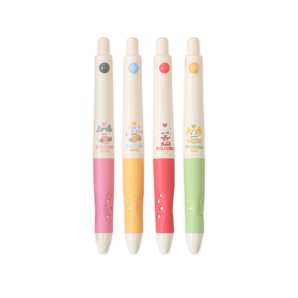 晨光K2003 馋猫小卖部黑0.5按动中性笔