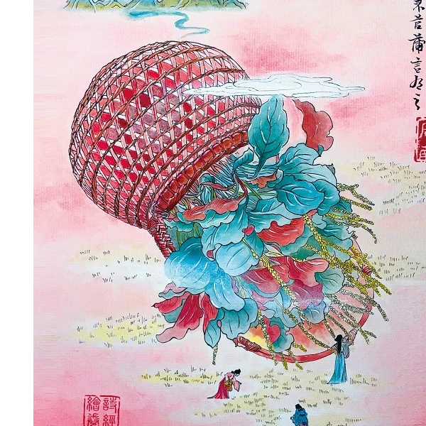 柒柒【手绘】灵犀工作室《诗经绘卷》A5大卡系列手绘 盲盒 默认代拆