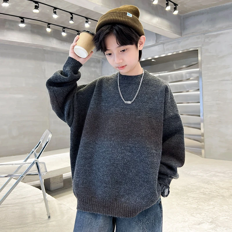 男童秋装毛衣2024新款上衣洋气儿童春秋款针织衫【奇斯熊】AF241