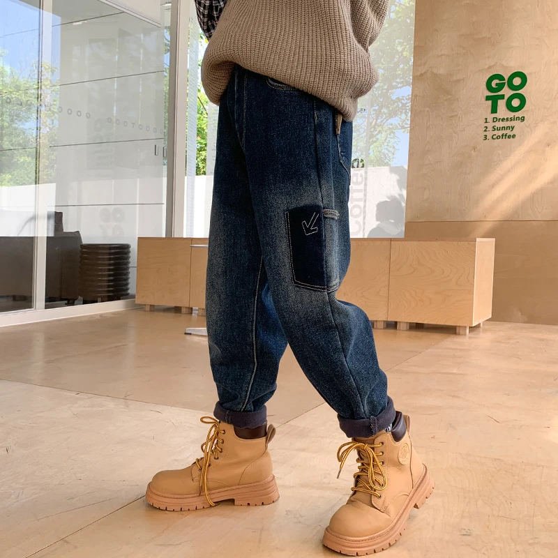 男童春装裤子2025新款中大童春秋季洋气酷帅时髦【奇斯熊】A3071