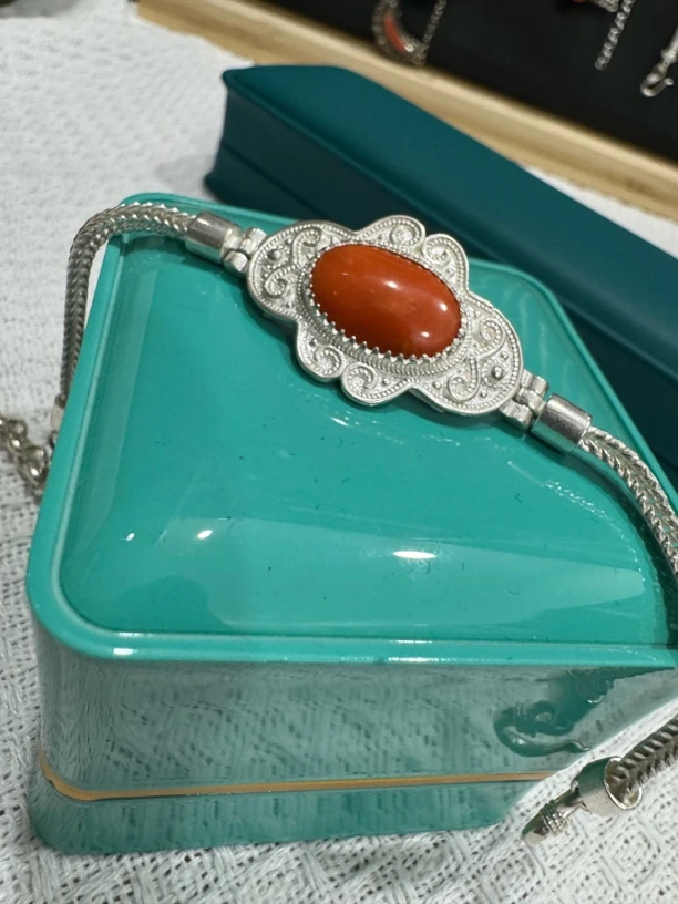 足银手链 足银手链 蒙古元素真旭日手链