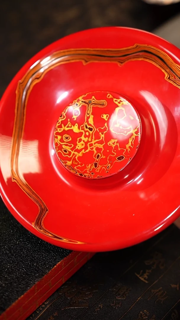 【闪购商品】非遗漆器 红金壶承