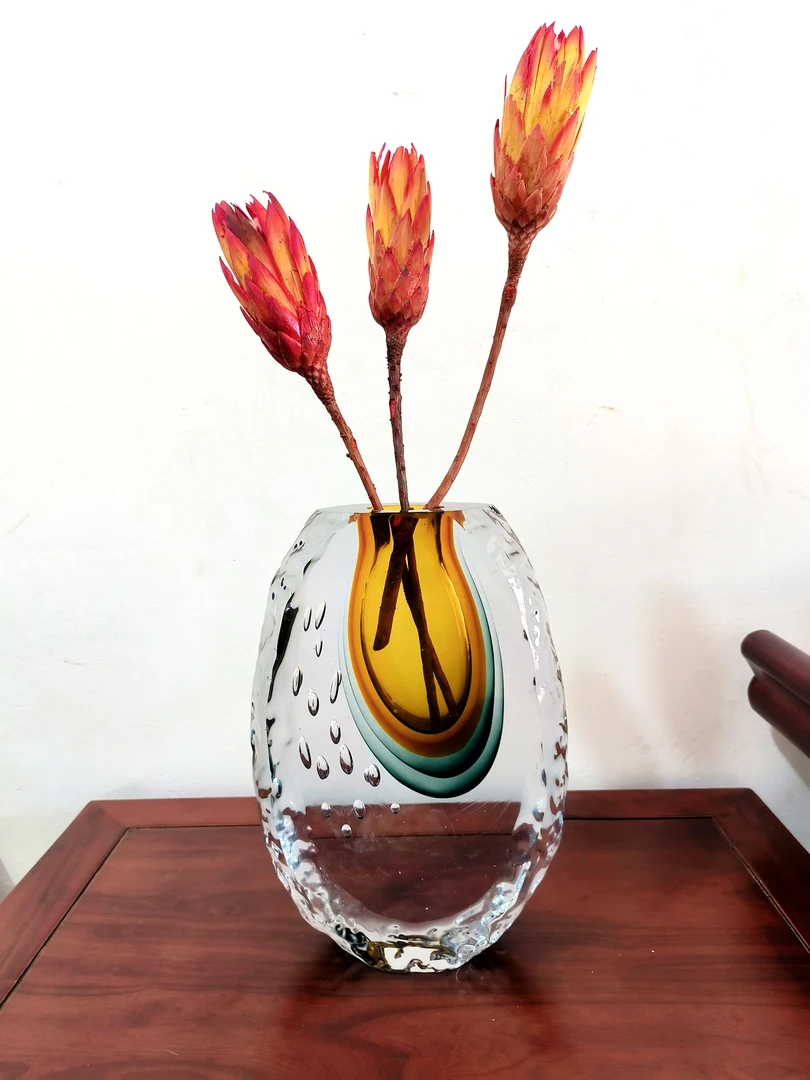 手工琉璃摆件 轻奢花瓶