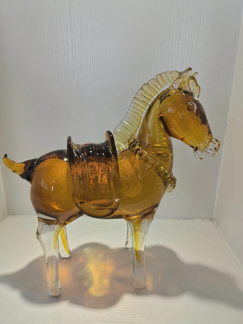 手工琉璃摆件  马