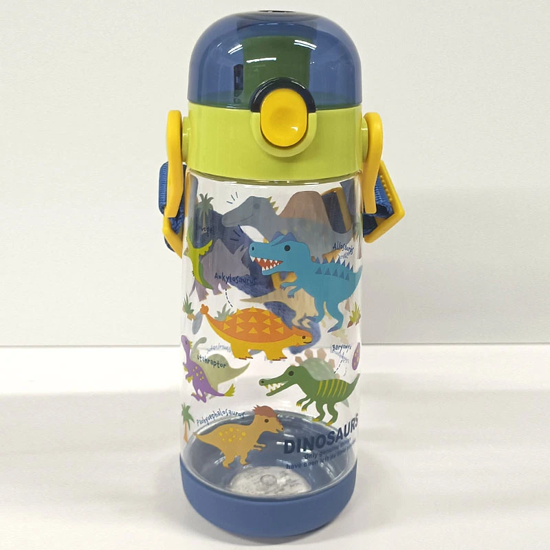 SKATER儿童直饮杯夏天喝水杯子恐龙幼儿园小学生便携背带水壶上学