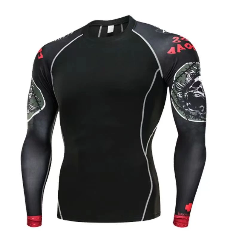 速干紧身衣高弹男士长袖运动打底速干衣健身服户外弹力透气健身衣