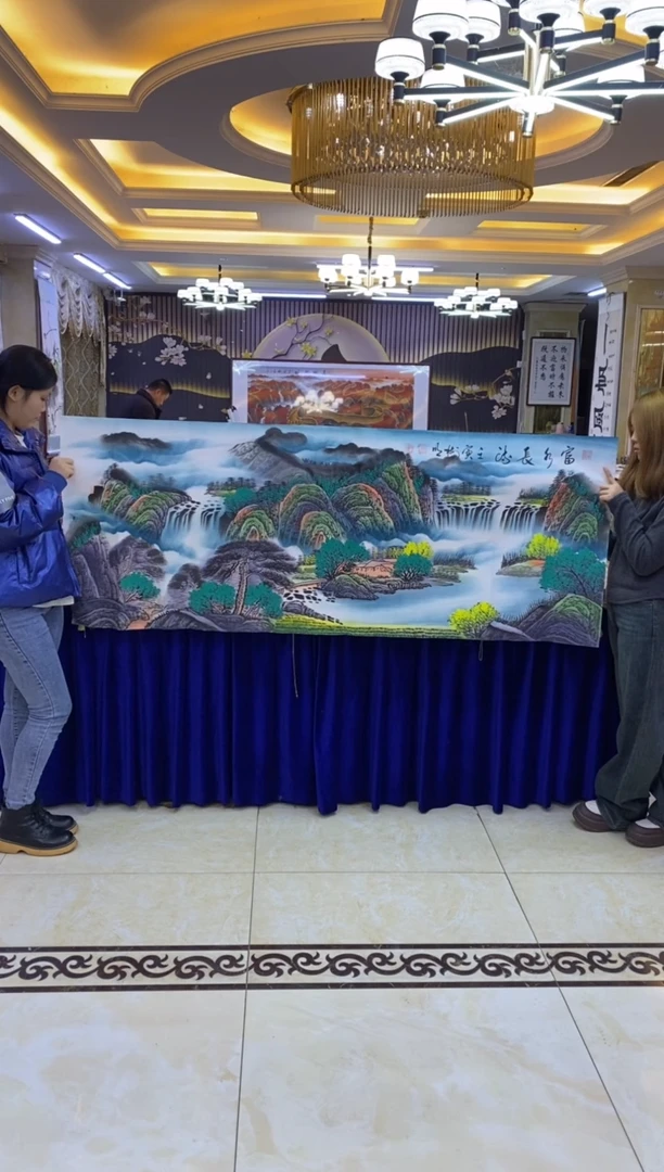【闪购商品】绘画王树明《富水长流》六尺