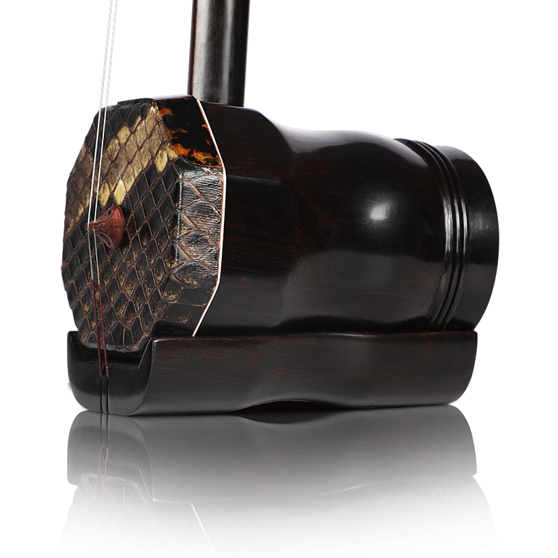 正音堂黑檀扁八角二泉二胡民族乐器专业演奏收藏低音胡琴音量大